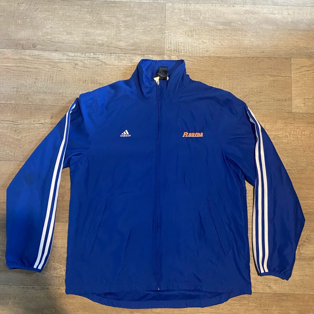 Adidas Blue Florida Gators Jacket Size Large.